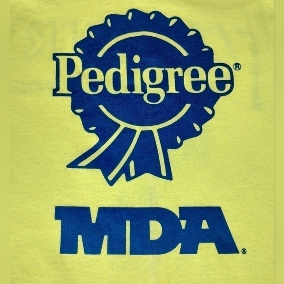 VINTAGE 90s pedigree K9 walk mend XL t-shirt single stitch made in USA hanes new - Picture 3 of 7